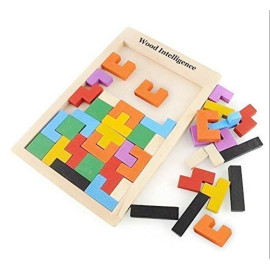 Toyshine Kids Wooden Geometric Blocks Stacker
