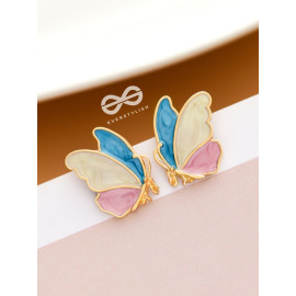 The Bewitching Butterflies - Statement Enamelled Studs