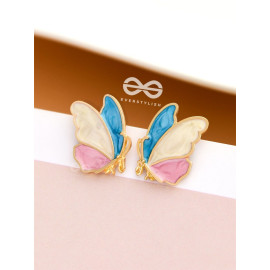 The Bewitching Butterflies - Statement Enamelled Studs