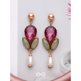 THE MAJESTIC PLUM - STATEMENT DROP EARRINGS