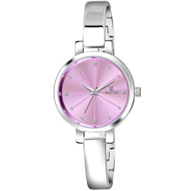 Racxo Light Purple Ladies Pink Analog Casual Wear Watch