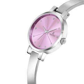 Racxo Light Purple Ladies Pink Analog Casual Wear Watch