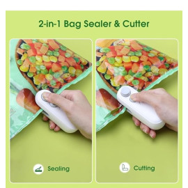 Mini Sealing Machine | Handheld Heat Sealer for Food Packaging (99mm) | Resealable Bag Sealer