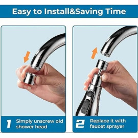 Anti-Splash Expandable Nozzle Bathroom Tap Adjustable Sprinkler 