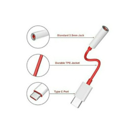 Portronics iKonnect C Pro Type C to 3.5 mm Audio Jack Connector with DAC Headphone Converter Adapter Compatible with iPhone 15 Pro Max/15 Pro/15 Plus, Galaxy