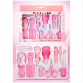 LuvLap 7In1 Baby Grooming Kit,Portable Baby Grooming Kit for New Born Baby,Finger Brush,Hair