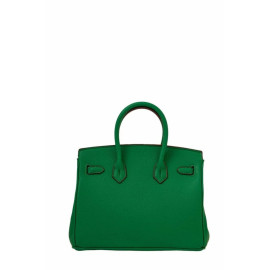 Hermes Malachite Green Togo Leather Rose Gold Hardware Birkin Bag With Dust Bag (Malachite Green)