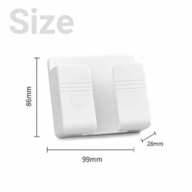 Tensea Mobile Phone Charging Stand, Multi-Functional Storage Holder, Bedside Fixed Rack, Bedroom, Office Accessories, Acrylonitrile Butadiene Styrene, White 01, Portable Electronic Devices