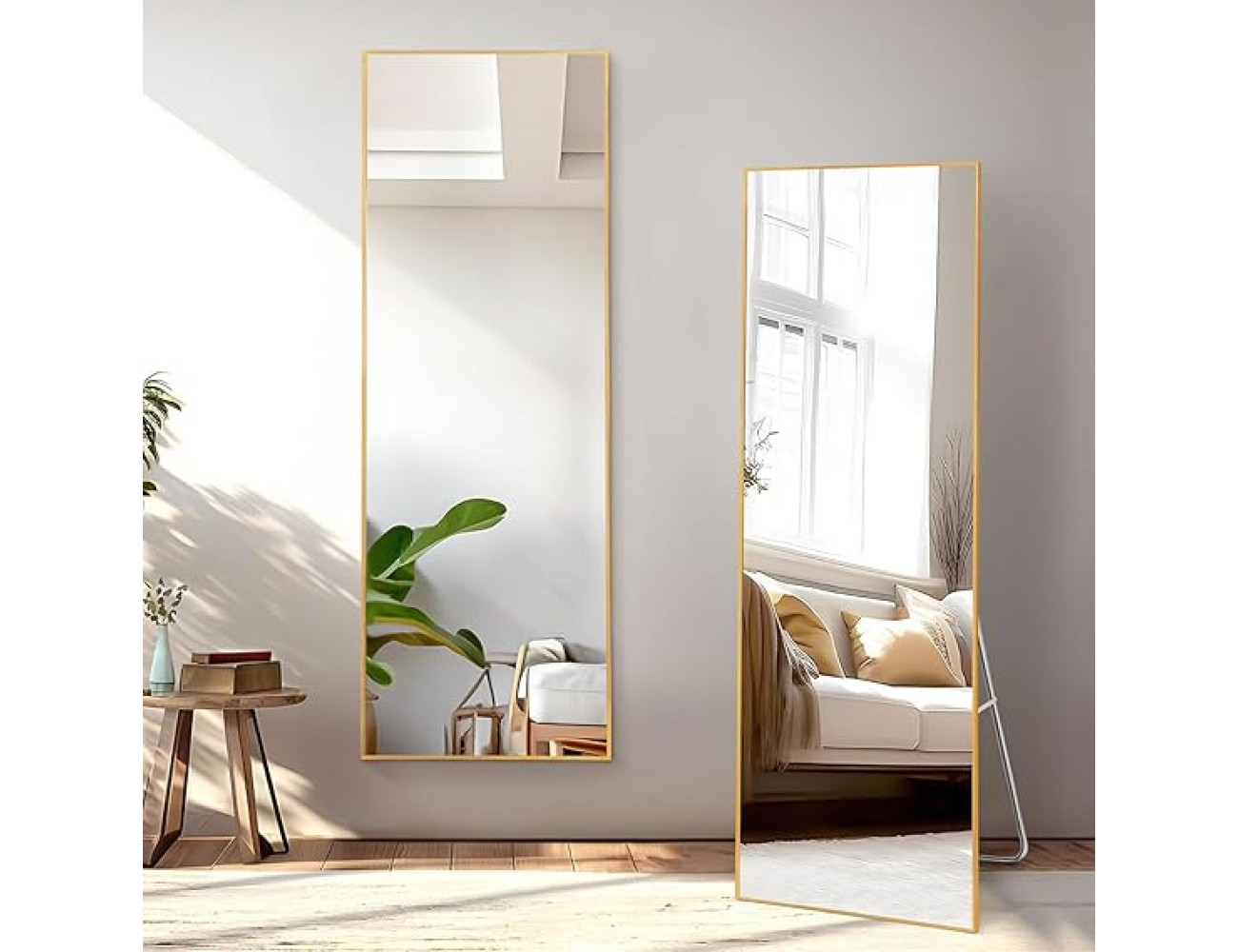 Elegant Aluminum Cheval Mirror,  5 Ft Full-Length ..