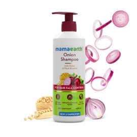 Mamaearth Onion Shampoo for Hair Growth & Dandruff Control