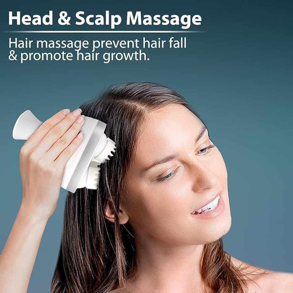 Electric Head & Scalp Massager – Portable Wireless Relaxation Device with Deep Kneading Massage
