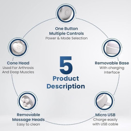 Electric Head & Scalp Massager – Portable Wireless Relaxation Device with Deep Kneading Massage