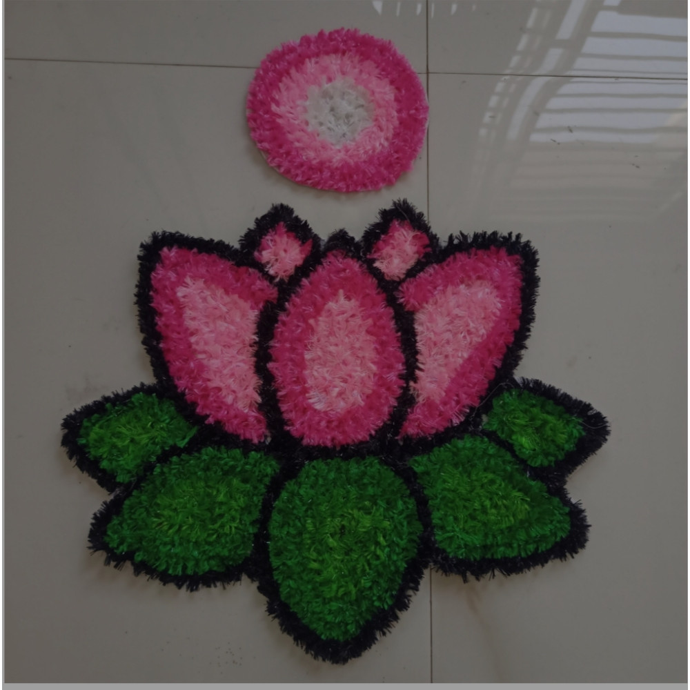Mat rangoli - lotus